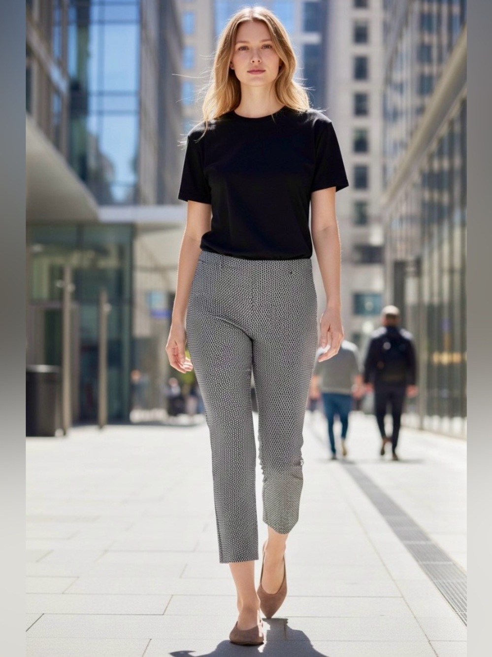 MaxMara Weekend Capri FitW19 Micro-Print Size 12